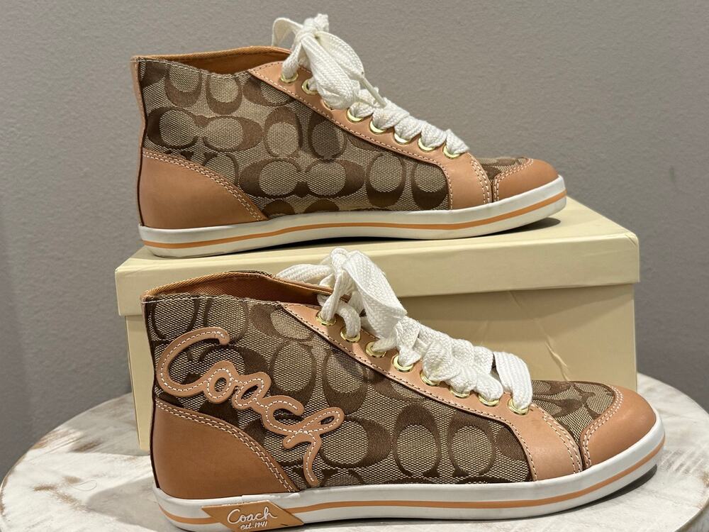 Coach Designer Brand A1700 Brendi High Top Sneaker Size 6.5